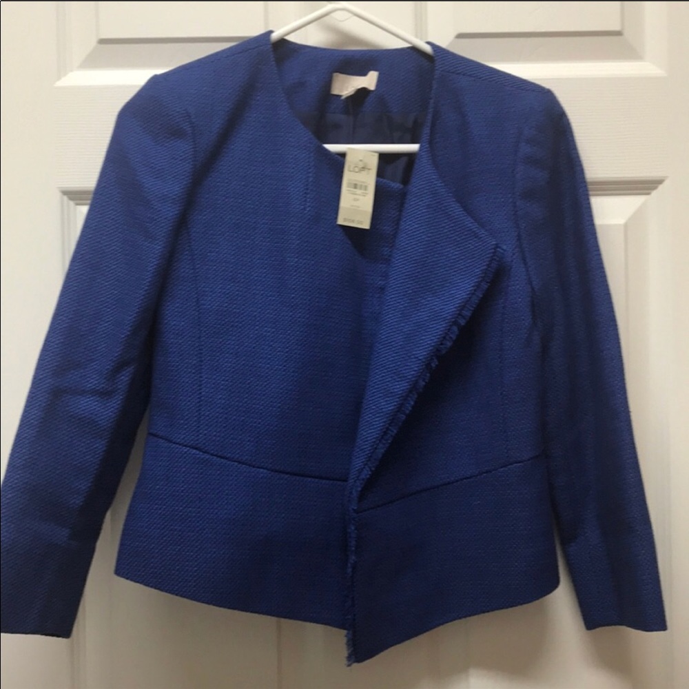 NWT Ann Taylor Loft blue blazer